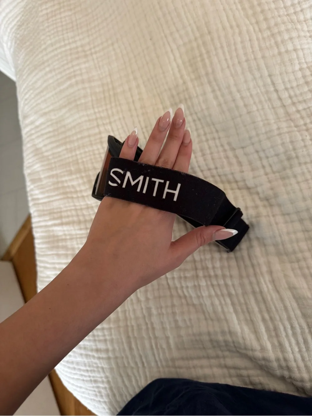 Smith Kids Black Snow Goggles with Rose Tinted Lens